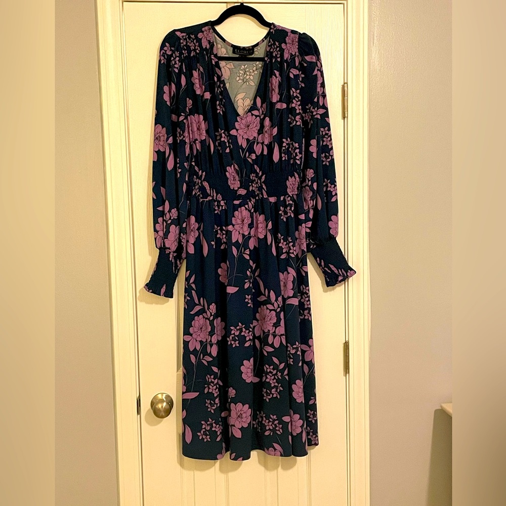 Basically new navy and purple women’s dress.